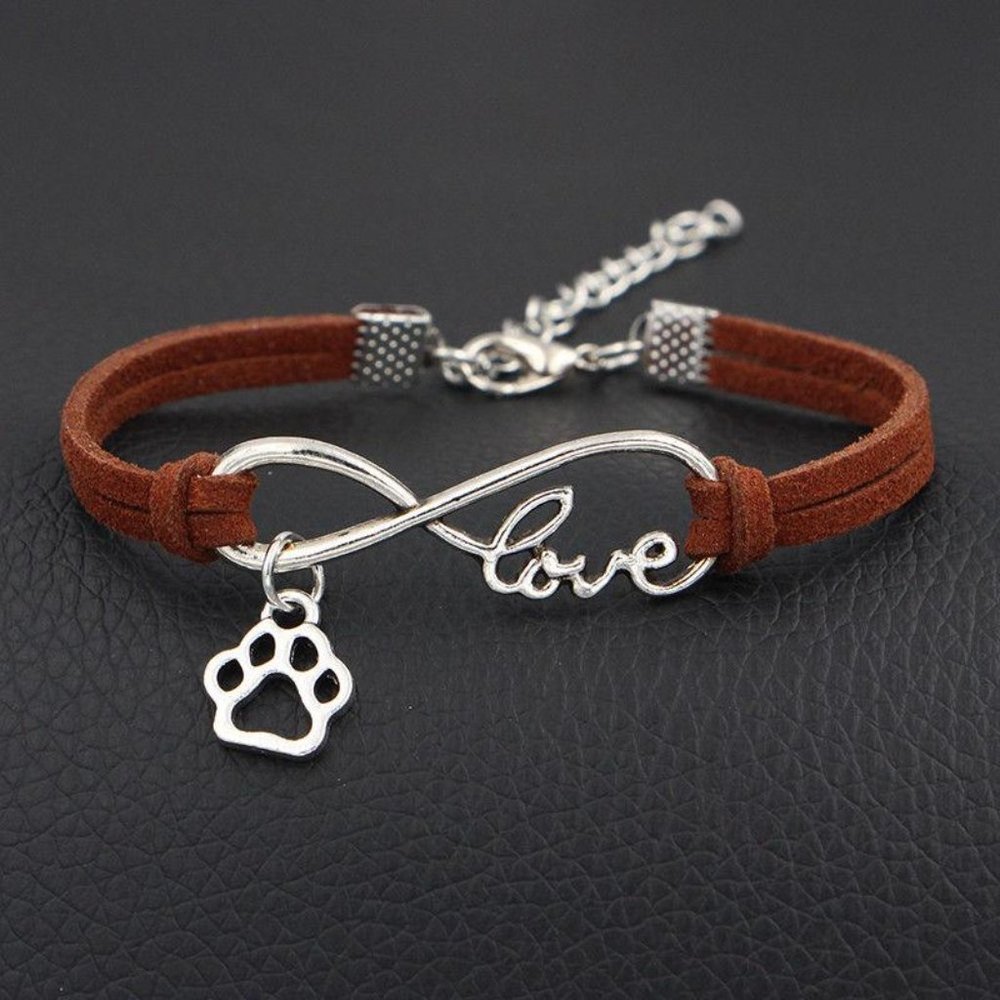 Love Paw Bracelet, Brown band